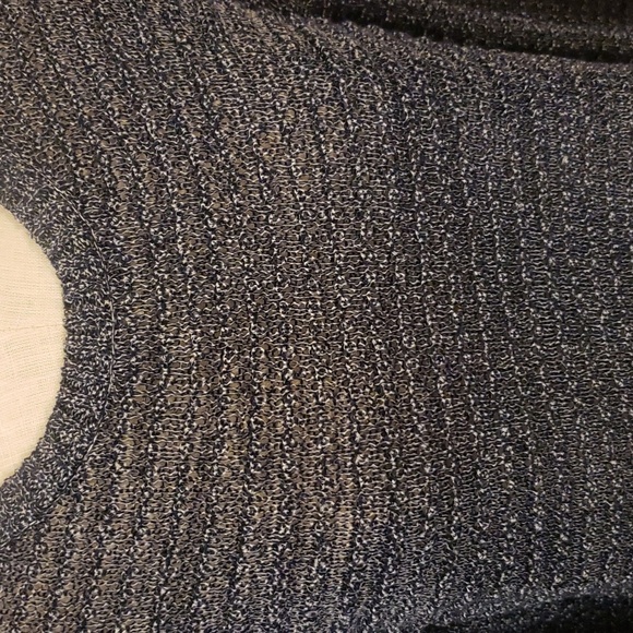 Anthropology Braeve open weave knit sweater open keyhole back - Picture 4 of 8